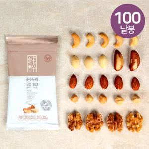 [산과들에] 오직견과 프리미엄 하루견과 순수누리 100낱봉 설 선물 (마카다미아 外)