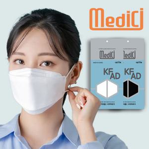 메디치 KF-AD 마스크 100매(10매입X10봉) 대형/화이트