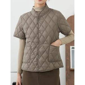 [휴드]겨울 이너 경량 퀼팅 패딩 반팔 자켓