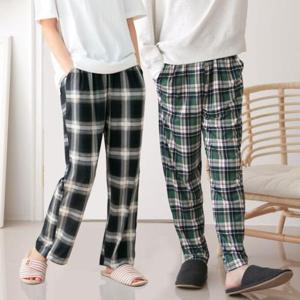 [서울양말]피치기모 바지 팬츠 9부 파자마 잠옷 여자 시보리 남자 일자 겨울 보온 기모바지