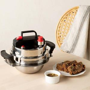 주방미학 심플 미니 통삼중 압력솥 1.2L