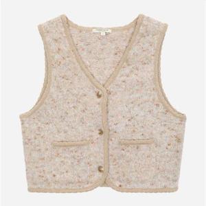 갤러리아_[써스데이아일랜드]2025 F/W 브이넥 부클 니트 베스트 (T258MVT257W)