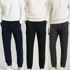 남성 기모 카고 조거팬츠 스판 겨울 방한 작업바지 3종세트