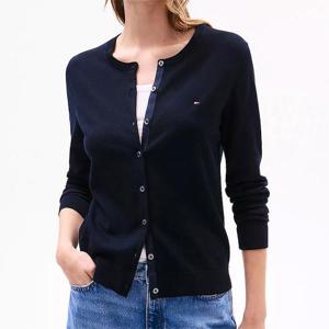 [해외배송] 타미힐피거 여성 라이트웨이트 버튼업 가디건 Navy