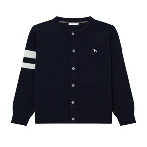 헤지스 남성 네이비 라인배색 울혼방 가디건  (HZSW4D200N2)