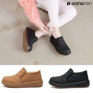 행텐 HT-Y1503 여성용 퍼안감 방한슬립온 누빔 패딩화 스니커즈 단화