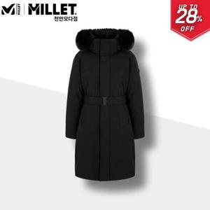 [밀레]밀레 롱패딩 여성 구스다운 코트형 긴기장 기모 패딩자켓 겨울_CA
