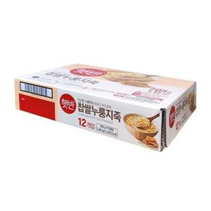 즉석조리 즉석밥 햇반 찹쌀 누룽지죽 205g 12개