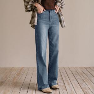 [캔마트] 융기모 스트레이트 와이드 팬츠