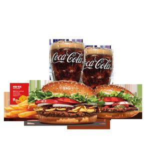 [최대40%할인] 갈릭불고기와퍼+와퍼주니어+콜라R+콜라R+쉐이킹프라이 매콤치즈