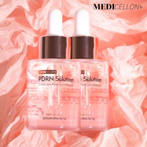 (병원입점)1+1 메디셀온 고농축 PDRN솔루션 모공앰플 모공세럼 30ml