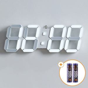 선없는 무선 LED벽시계 디지털 전자 거실 사무실 건전지 충전식 무소음 아트월 무타공 인테리어 벽걸이 시계