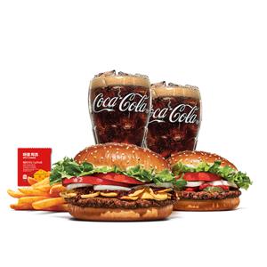 [최대40%할인] 갈릭불고기와퍼+와퍼주니어+콜라R+콜라R+쉐이킹프라이 매콤치즈