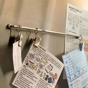 현관 냉장고 자석 소품 걸이 메모 클립 바