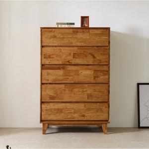 리버스 고무나무원목 광폭 5단서랍장 900 침실 거실 혼수 원품