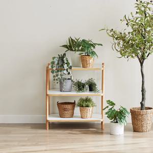 [리퍼] 알레 600 원목 3단 거실장 수납 선반 책장