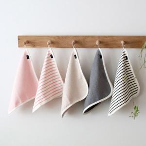 무형광 극세사 핸드타월 고리 손수건 주방 키친타월 수건 5color