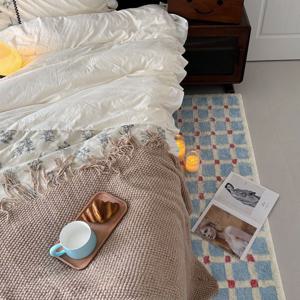 [해외] 북유럽 모던 체크보드 사계절 러그 거인테리어 러그 카페트 2colors 4size