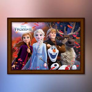 겨울왕국 2 새로운 모험 (오버사이즈) 직소 퍼즐+액자 세트 애니메이션 300피스