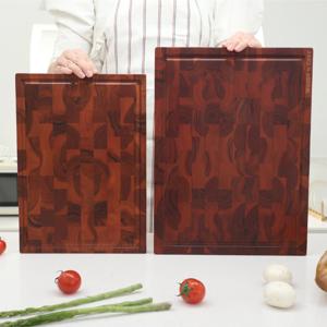 체리색 티크 엔드그레인 나무 도마 선물포장 M/L (사은품증정)