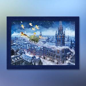 플란다스의 개 새벽하늘 직소 퍼즐+액자 세트 500피스