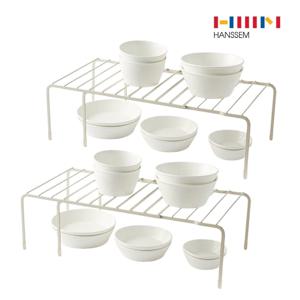 [1+1] 길이 조절 가능! SOK 마일드 확장형 주방 싱크대 선반 접시 그릇 수납 선반랙