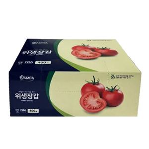 국산 위생 비닐장갑 400매 위생장갑 대용량 주방 다용도 일회용