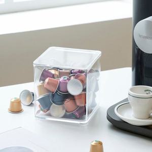 투명 깔끔 아크릴 커피 캡슐 보관함