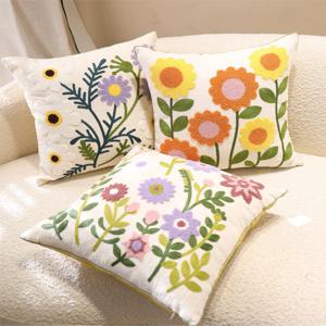 프렌치 플라워 쿠션 커버 세트 소파 포인트 등쿠션 예쁜 감성 거실 카페 주방 인테리어 소품