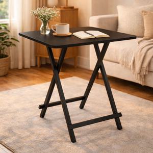 홈접이식테이블 750x750 원룸 철제 폴딩식탁