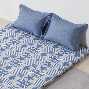 바른폼 접이식 3단 매트리스 바닥 침대 원룸 손님용 탄탄한 국기 싱글/더블/퀸 5cm