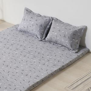 바른폼 접이식 3단 매트리스 바닥 침대 원룸 손님용 탄탄한 캔디 싱글/더블/퀸 5cm