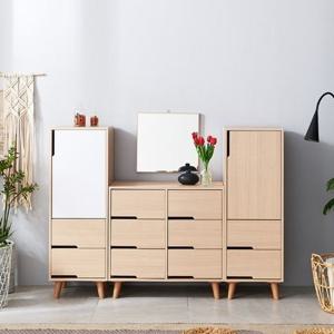 안방신혼가구 오던심플 높은도어장 화장대세트(1600 8색)