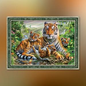 맹호의 낙원 직소 퍼즐+액자 세트 1000피스