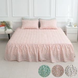 부드러운 멜리 프릴 침대 베드 스커트 매트리스커버 2size 3colors