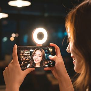 휴대용 맥세이프 LED 스마트폰 셀카 라이트 후레쉬 조명 루샤인 P1