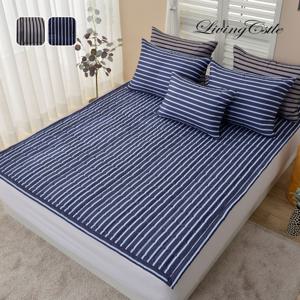 국산 먼지없는 마이크로 콤비 스트라이프 논슬립 누빔 패드 SS/Q 2컬러 이부자리