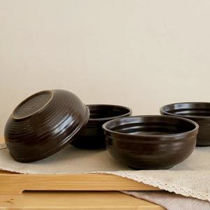 전통접시 옹기 사발 국그릇 국대접 1P