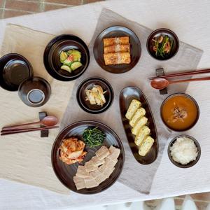 전통그릇 레트로 옹기 2인조 홈세트 16p (+옻칠수저세트)