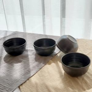 전통그릇 레트로 옹기 공기 대접 6인조 SET