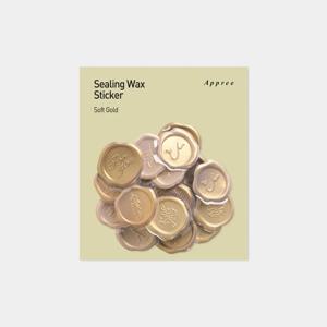 실링왁스 스티커 소프트 골드
