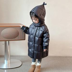 웨일 후드 롱 패딩 점퍼 R16190