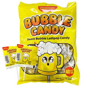 골든 버블 캔디 560g(14gx40입) 1봉 맥주 모양 사탕