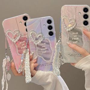 갤럭시 S23울트라 진주 큐빅 케이스