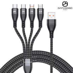 퀵포스 4in1 멀티 고속충전 케이블 6A 66W C타입 아이폰 1.2M