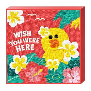 25 25 캔버스형 십자수 라인프렌즈 알로하 샐리