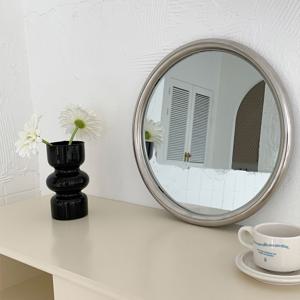 [리퍼] 도넛 실버 라운드 미러