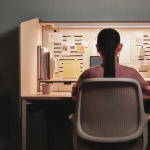 조이A 스크린데스크 독서실형 140cm (파티션 포함) (매장가구)