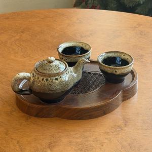 국산 이중시유 2인 주전자찻잔 다기세트