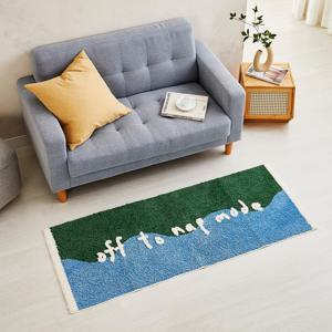 터프팅 블루 웨이브 러그 60x150